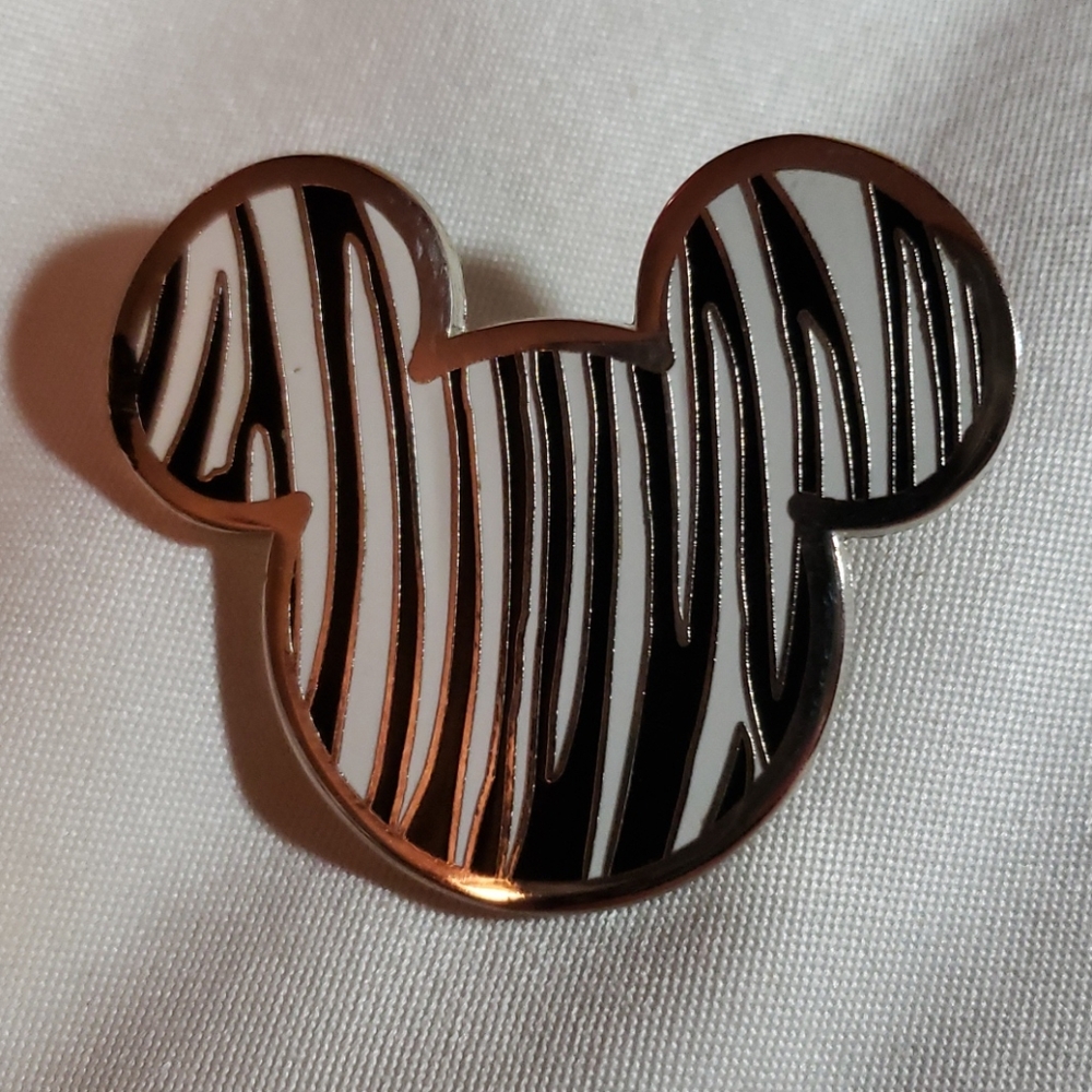 Disney Zebra striped Mickey Pin